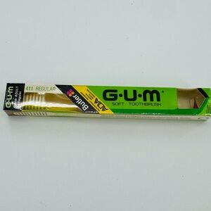 Vintage Gum Butler Adult Compact Head Ultra Soft Bristle Toothbrush 411 Regular‎